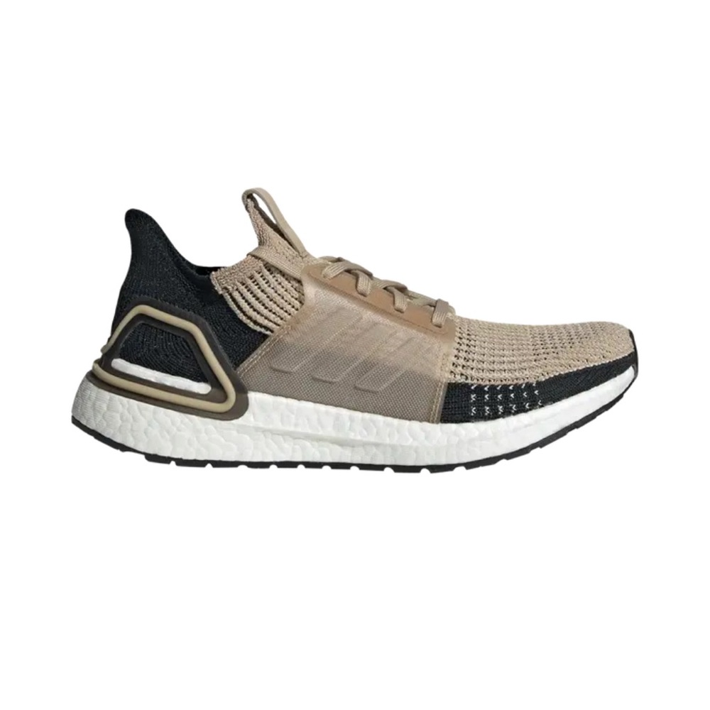 Adidas Ultraboost Women’s Sneakers Size 9 Beige Black Knit Running Shoes